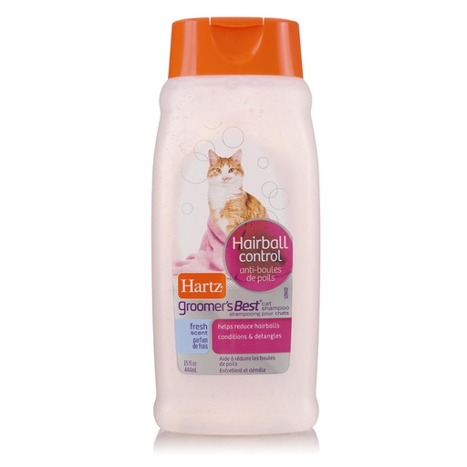 [MV000853] HARTZ GROOMER'S BEST HAIRBALL CONTROL SHAMPOO FOR CATS