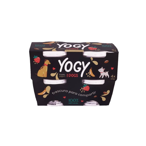 [MV001194] Helado de Yogurt Yogy Fresas y Platano - 4 PACK