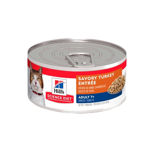 Hills Science Diet  Cat Adult 7+ Turkey