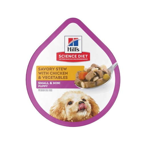[MV003551] Hills SD Puppy Small Paws Chicken and Vegetables (Estofado)