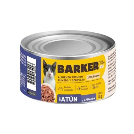 [MV004217] Barker Cat Alimento Humedo – Atún y Camarón