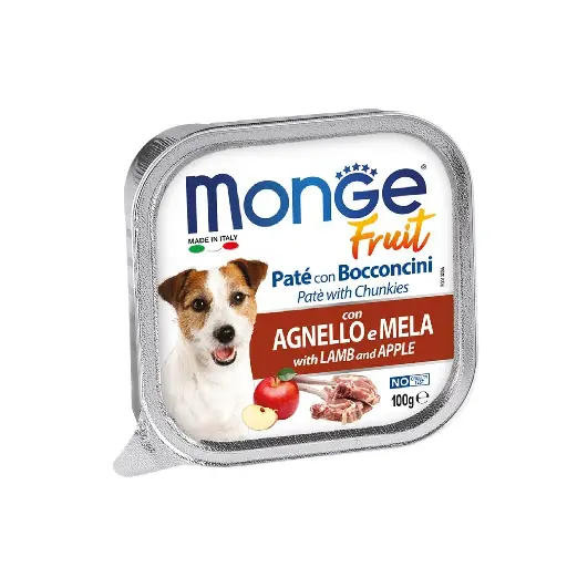 [MV001514] Monge Fruit Cordero y Manzana Lata 100 Gr