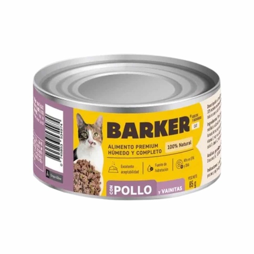 [MV004223] Barker Cat Alimento Humedo – Pollo y Vainitas