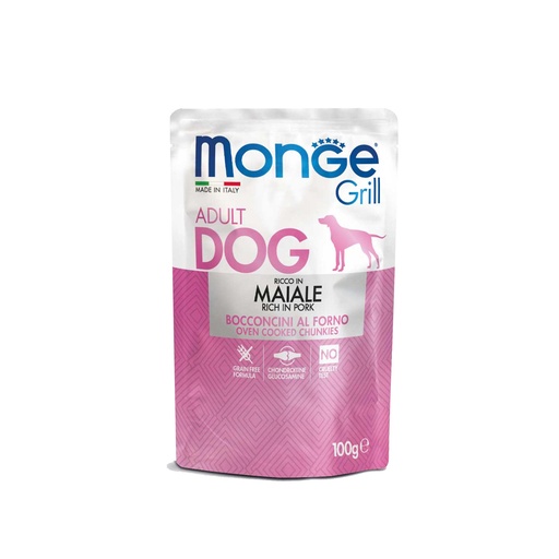 [MV001518] Monge Canine Grill Cerdo Sobre - 100gr