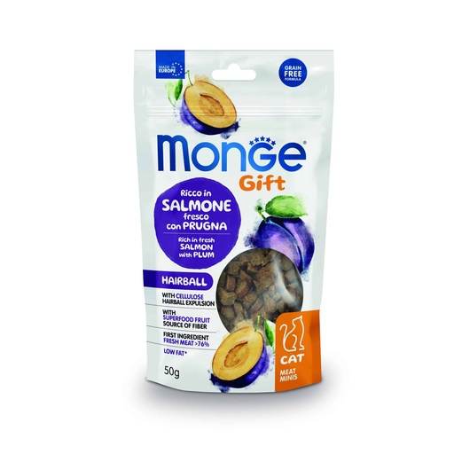 [MV003647] Monge Gift Meat Minis Cat Hairball - Salmon y Ciruela