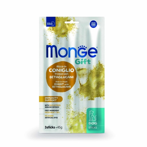 [MV003617] Monge Gift Sticks Immunity Support Dog Adult – Conejo y Betaglucanos