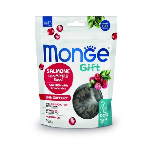 [MV003595] Monge Gift Super ”M” Skin Support Dog Adult – Salmon y Arandanos