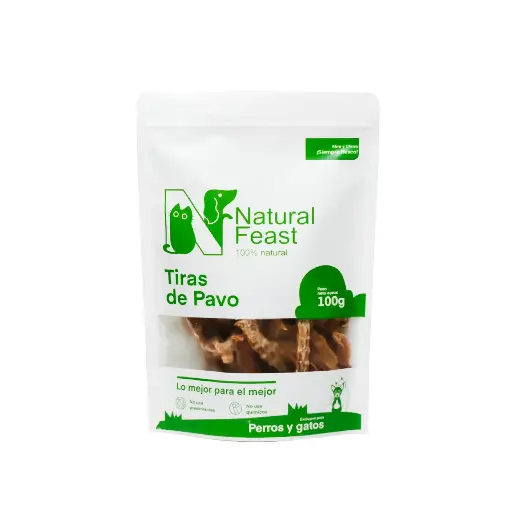 [MV003320] Natural Feast Tiras de Pavo Deshidratadas