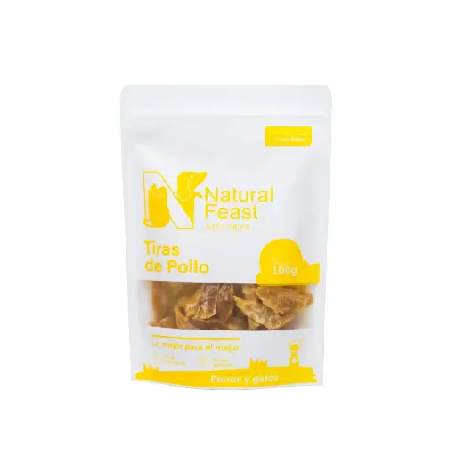 [MV003322] Natural Feast Tiras de Pollo Deshidratadas