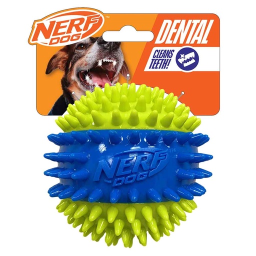 [MV004734] Nerf Dog Spike Squeak Ball Green/Blue