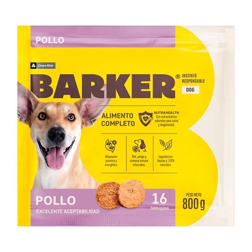 [MV003022] Barker Pollo 800gr. (16 Hamburguesas)