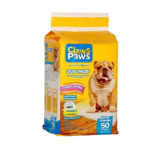 [MV000915] PAÑALES CLAWS & PAWS X 50 PADS