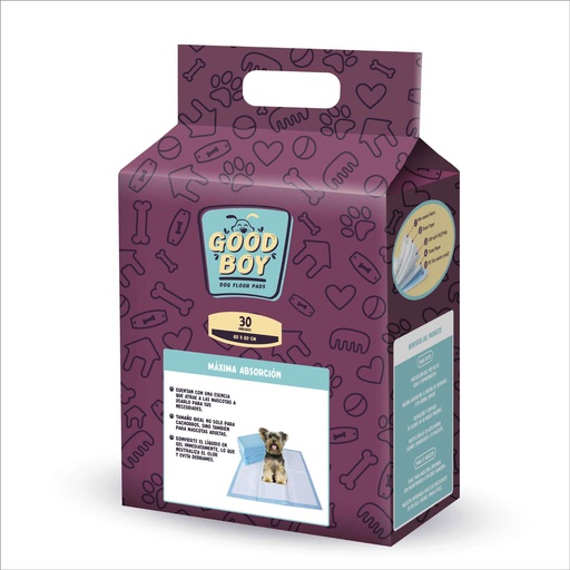 [MV000931] PAÑOS DE ENTRENAMIENTO GOOD BOY 60X60CM X 30 PADS