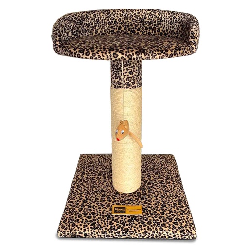 [MV000019] RASCADOR P/GATO 02 PISOS #2 - ANIMAL PRINT (60 CMS.)