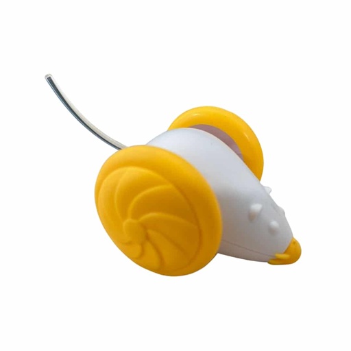 [MV003698] Raton Interactivo Giratorio con Luz Led Blanco y Naranja