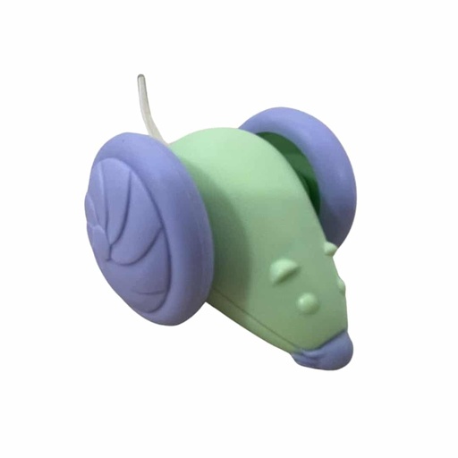 [MV003696] Raton Interactivo Giratorio con Luz Led Morado y Verde