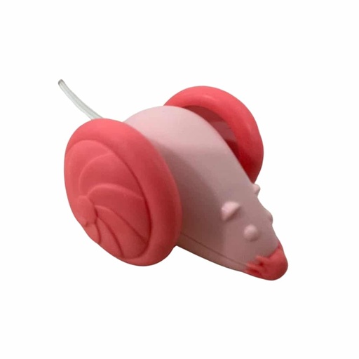 [MV003694] Raton Interactivo Giratorio con Luz Led Rosa