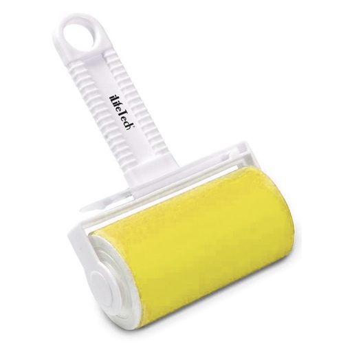 [MV000828] RODILLO PEGAJOSO LAVABLE PARA PELO Y PELUSA AMARILLO