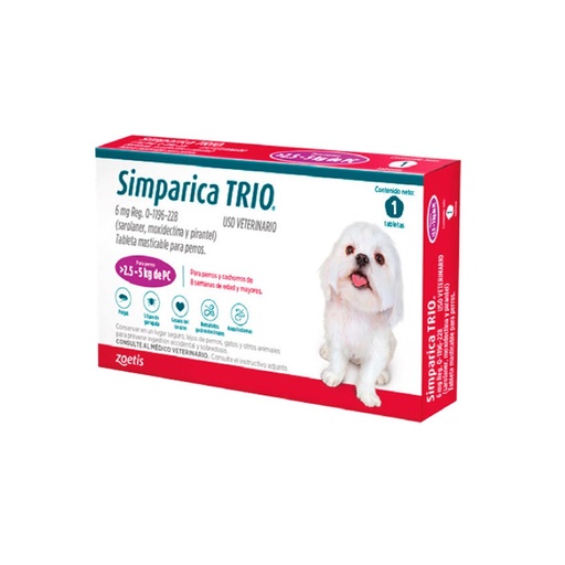 SIMPARICA TRIO MORADO 2.6-5 KG