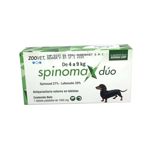 [MV000103] SPINOMAX DUO 4 A 9 KG