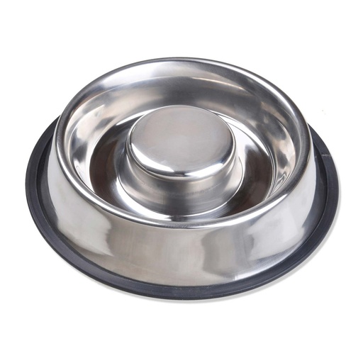 [MV000279] SSSF1 -  PLATO DE ACERO PESADO P/PERROS ANSIOSOS 24 OZ