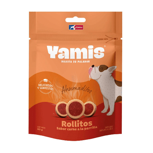 [MV002994] Yamis Ahumaditos Perro Rollitos Sabor Carne a la Parrilla