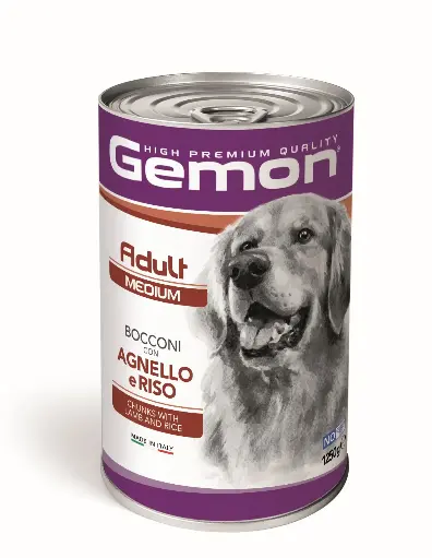 [MV004848] Gemon Adulto Medio Trozos Grandes con Cordero y Arroz