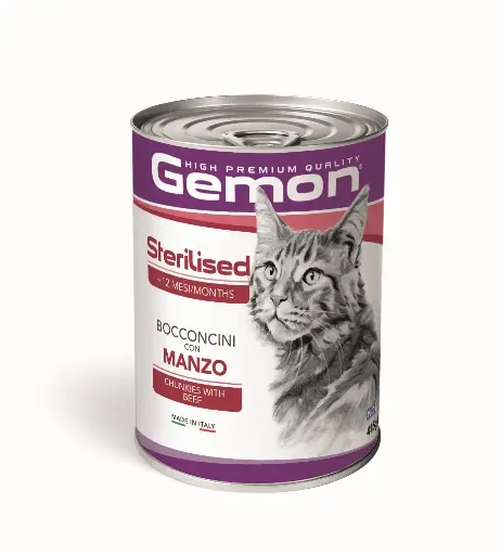 [MV004834] Gemon Esterilizado Trozos Pequeños con Carne de Res