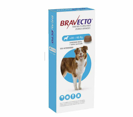 [MV000139] BRAVECTO 1000mg. ( 20Kg - 40Kg )