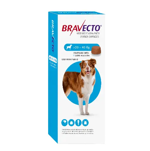 [MV000139] BRAVECTO 1000mg. ( 20Kg - 40Kg )