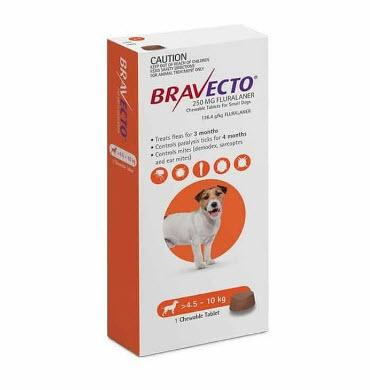 [MV000137] BRAVECTO 250mg. ( 4.5Kg - 10Kg )