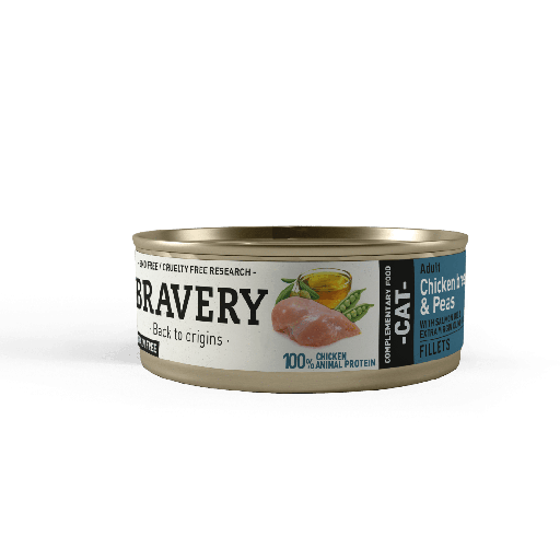 [MV004539] Bravery Chicken and Peas Adult Cat Wet Food