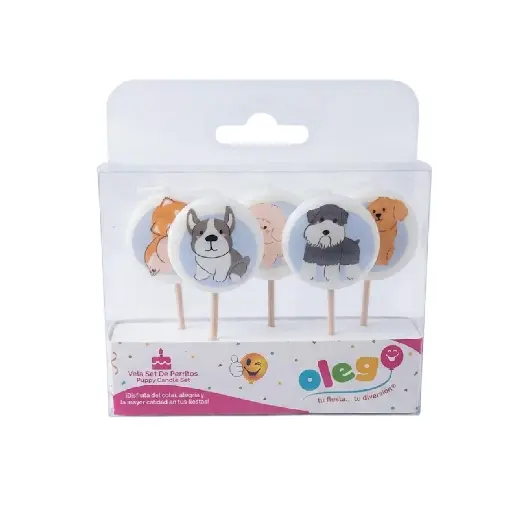 [MV004908] Set Velas de perritos- Oleg