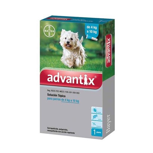 [MV000394] ADVANTIX 1 X 1.0 ML (4- 10 KG) (CELESTE)