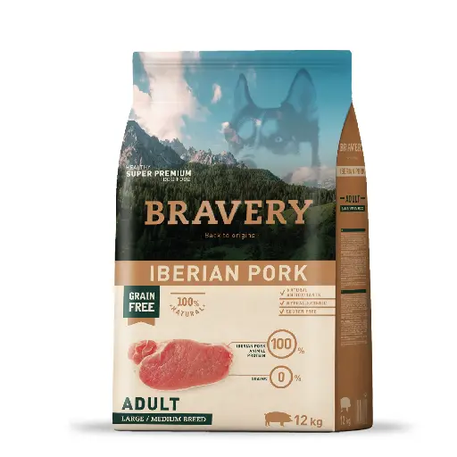 Bravery Iberian Pork Adult Large/Medium Breeds