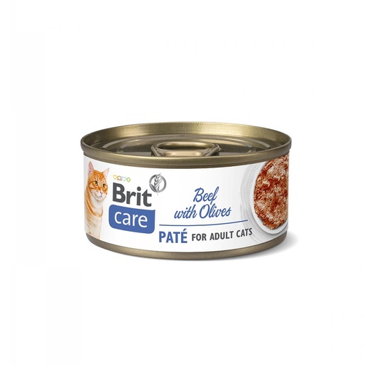 [MV000406] BRIT CARE CAT BEEF PATE WITH OLIVES