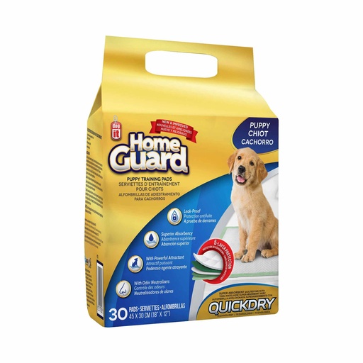 [MV000450] ALFOMBRILLAS DE ADIESTRAMIENTO HOME GUARD PARA CACHORROS DOG IT (30 PADS)