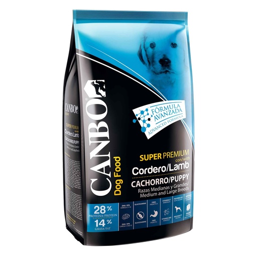 Canbo Super Premium Cachorro Cordero Razas Medianas y Grandes