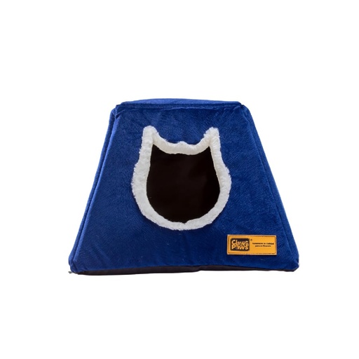 Casa Para Gatos 3 En 1 V2 Azul Claws & Paws
