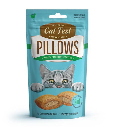 [MV003784] Cat Fest Pillows with Chicken Creme
