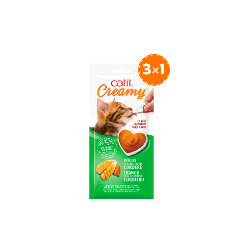[MV001382] Cat It Creamy Pollo Con Cordero 4 x 10 Gr