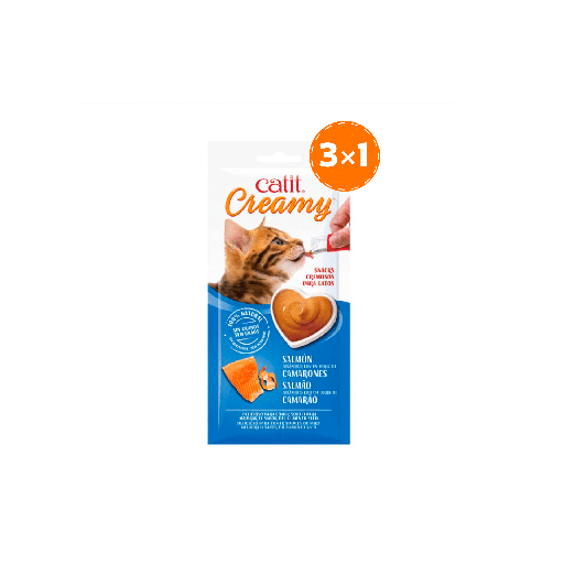 [MV001075] Cat It Creamy Salmón y Camarones 4 x 10 Gr