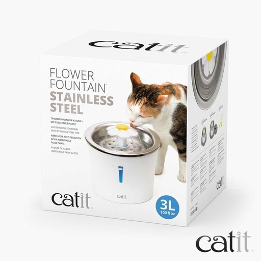 [MV000447] CAT IT FUENTE DE AGUA - ACERO INOXIDABLE
