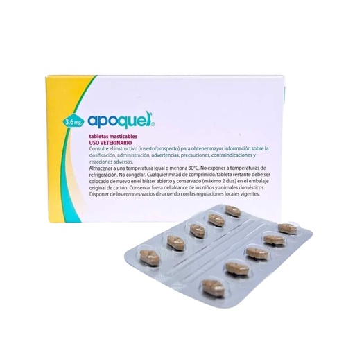 [MV004214] Apoquel Masticable 3.6 mg x Tableta