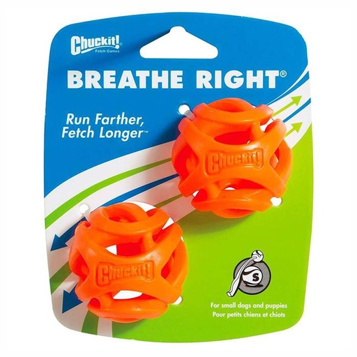 [MV000229] CHUCKIT! BREATHE RIGHT FETCH BALL 2-PACK - S