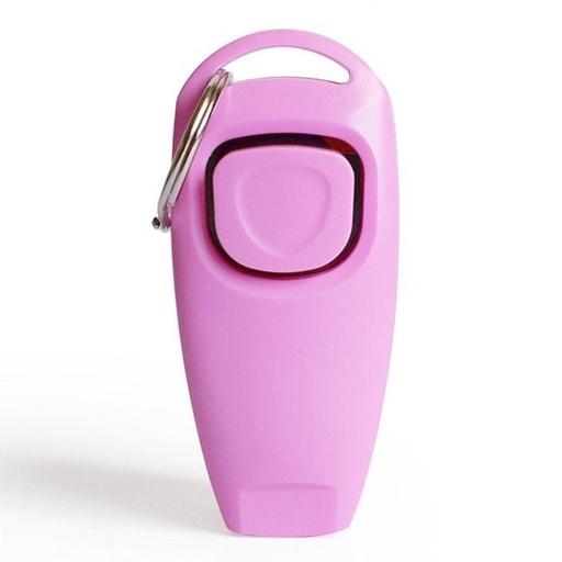 [MV001047] CLICKER + SILBATO PARA ADIESTRAMIENTO ROSA