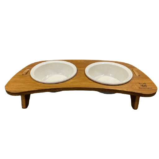 [MV002728] Comedero Madera Doble Tipo B