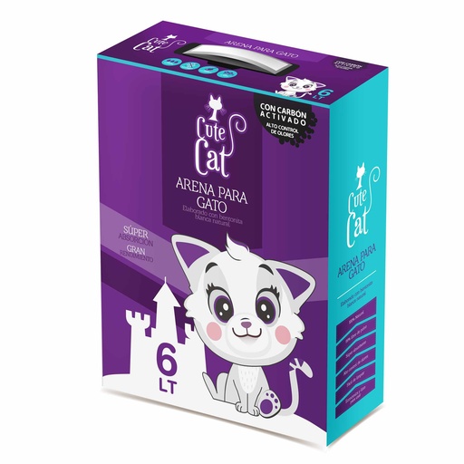 [MV000443] CUTE CAT 6 LT CAJA C/CARBON ACTIVADO