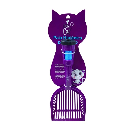 [MV000623] CUTE CAT PALA MORADA