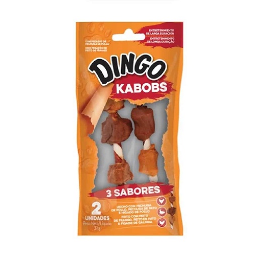 [MV003664] Dingo Kabobs 3 Sabores x 2 und